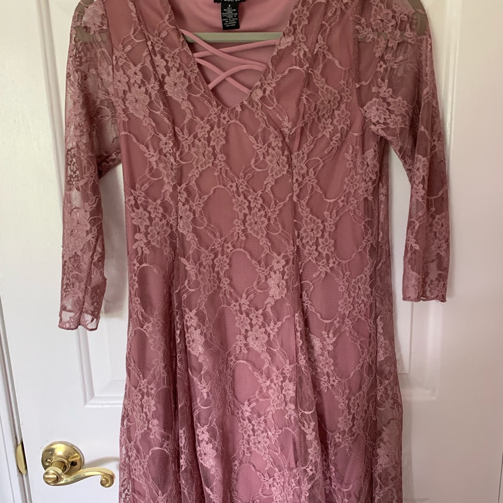 lace skater dress